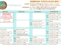 FRÜHJAHRSKURSPLAN Online … Start 25.02.2019