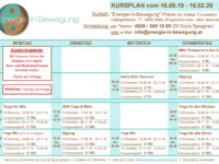 HERBST – Kurs und Workshopplan ONLINE … Start: 16.09.19