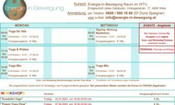 SOMMER Kurs- und Workshopplan ist ONLINE … Start: 13.07.2020