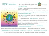 HERZ-Meditation, Mittwoch 22.09.2021 um 20:30