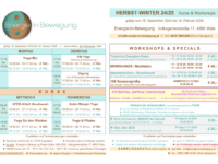 HERBST Kursplan ist ONLINE – Start: 16.09.2024